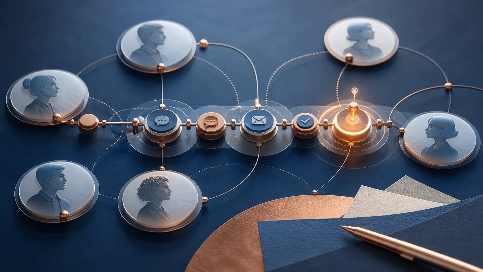 Customer records moving through a clear follow-up pipeline